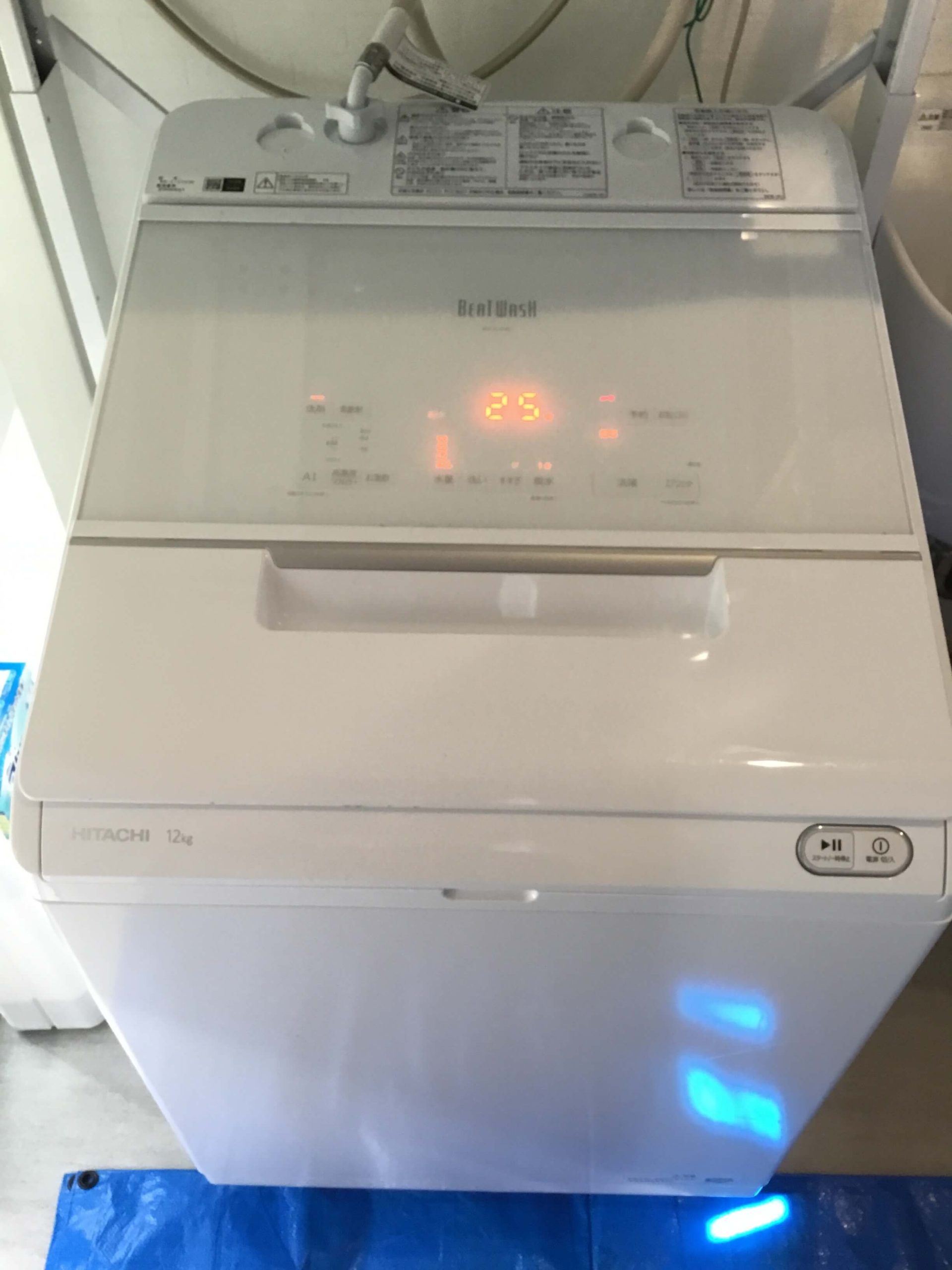日立製洗濯機ビートウォッシュ BW-X120Gの分解クリーニング